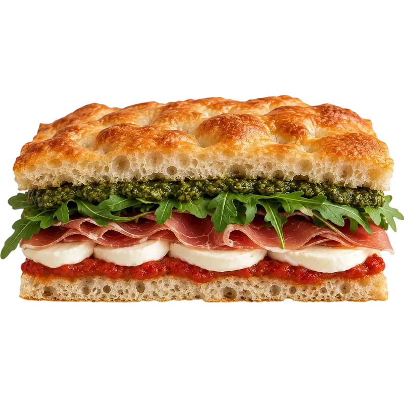 Prosciutto Pesto Focaccia